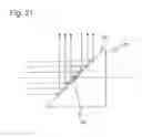 Fig. 13 - Projection device and interface device having mirror which reflects light other than zero-order light toward a projection lens
