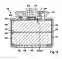 Fig. 09 - Battery pack including contact arrangement contacting cladding surface of battery cell for a handheld power tool