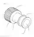 Fig. 02 - Assembly for terminating an EMF shielded cable harness at an electrical component port