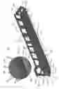 Fig. 02 - GRAVITY FEED ROLLER STRIP SEATS FOR PLASTIC GLIDE TRAY