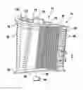 Fig. 01 - INTERNAL COOLING SYSTEM WITH INSERT FORMING NEARWALL COOLING CHANNELS IN AN AFT COOLING CAVITY OF A GAS TURBINE AIRFOIL INCLUDING HEAT DISSIPATING RIBS