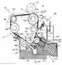 Fig. 01 - Belt device including support portions and an adjuster to adjust positions of the support portions