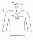 Fig. 01 - Garment with conductive thread exposed on both sides
