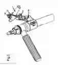 Fig. 04 - Set of instruments for the implantation of an acetabular prosthesis