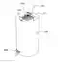 Fig. 01 - Waste Beverage Container with Ice Separator