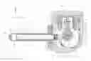 Fig. 01 - Stirling cooler with fluid transfer by deformable conduit