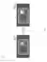 Fig. 10 - White-appearing semiconductor light-emitting devices having a temperature sensitive low-index particle layer