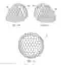 Fig. 14 - Dimple patterns for golf balls