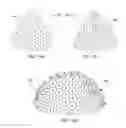Fig. 15 - Dimple patterns for golf balls