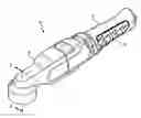 Fig. 01 - Spindle lock mechanism for pneumatic right-angle impact tool