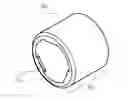 Fig. 01 - Injection molded cold-expansion compression collar