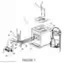 Fig. 02 - Manifold assembly and wash barrel for soft serve machine