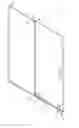 Fig. 01 - Guide and rail assembly and system for shower door and panel