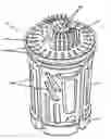 Fig. 01 - Carafe filter with air lock prevention feature