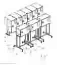 Fig. 01 - Movable stand with casters and processing machine line