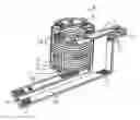 Fig. 01 - Self-stacking spiral modular plastic conveyor belt with intermediate support