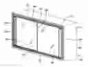 Fig. 01 - Sliding closure for cabinets