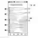 Fig. 01 - Display for input selection on a compact information processing device