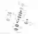 Fig. 01 - Atomizer head, atomizer and electronic cigarette containing the atomizer