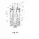 Fig. 12 - Atomizer head, atomizer and electronic cigarette containing the atomizer
