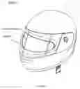 Fig. 02 - ATTACHMENT SHEET, HELMET, GOGGLES, AND METHOD FOR ATTACHING ANTI-FOG SHEET