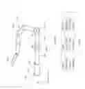 Fig. 86 - Table adapters for mounting robotic arms to a surgical table