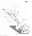 Fig. 02 - Device for manually lifting a load with a lever for a cart, suitcase and the like