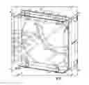 Fig. 01 - Fan suspension system to provide vibration isolation, secure mounting, and thermal seal