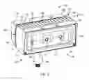 Fig. 03 - Light fixture with airflow passage separating driver and emitter