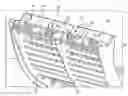 Fig. 01 - Threshing apparatus in a combine harvester having a multiposition stop device for setting clearance of concave grate segment