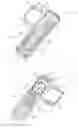 Fig. 01 - Drip emitter having hinged flap with upstanding closing pins