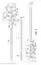 Fig. 03 - Room darkening curtain rods including removable finials