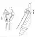 Fig. 30 - Dental syringe with stabilizer for removable needle