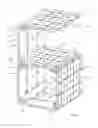 Fig. 08 - Panel with fixture retaining features and modular assemblies made using multiple panels