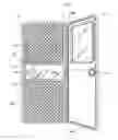 Fig. 01 - Self-closing interior door access panel