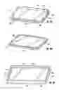 Fig. 03 - 3D vacuum panel and a folding approach to create the 3D vacuum panel from a 2D vacuum panel of non-uniform thickness