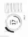 Fig. 10 - Electrical time measuring system or device indicating time intervals by regioned concentric arciforms that indicate the time of duration of particular events