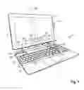 Fig. 02 - Computer arrangement having a tablet part and a base part