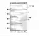 Fig. 01 - Display for input selection on a compact information processing device
