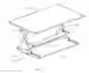 Fig. 02 - Lifting desktop with a compact structure