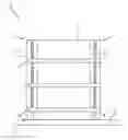 Fig. 01 - Shelving system having stowable shelves