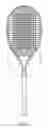Fig. 03 - Tennis racket with a more-responsive string configuration