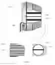 Fig. 44 - ADJUSTABLE GOLF CLUB HAVING REVERSIBLE FACE AND SITE ALIGNMENT DEVICE