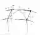 Fig. 01 - EAVE STRUCTURE AND TENT FRAME HAVING SAME