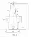 Fig. 05 - Airfoil shape for sixth stage compressor stator vane