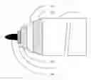 Fig. 01 - Tip structure of stylus for determining axial direction and angle of inclination of the stylus