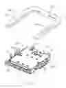 Fig. 03 - Card connector contact having a frame portion and a curved portion anchored to opposite front and rear of the frame portion