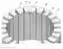 Fig. 01 - Rotary electric machine including an inner core formed of steel sheets with connected and non-connected tooth portions and manufacturing method therefor