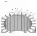 Fig. 06 - Rotary electric machine including an inner core formed of steel sheets with connected and non-connected tooth portions and manufacturing method therefor