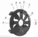 Fig. 03 - Brushless direct current motor with integrated fan